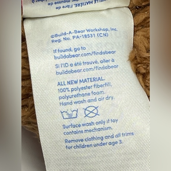 BUILD-A-BEAR: Playful Puppy Dog, Brown, Scruffy with Red Shazam Shirt - Picture 5 of 15